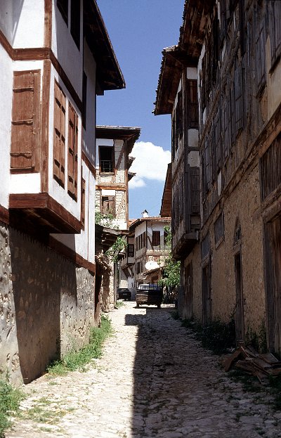 A narrow street in Yoruk village
