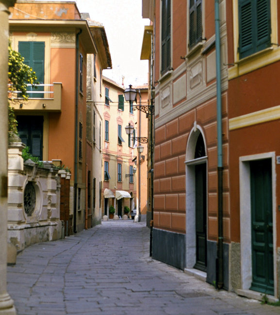 early morning in Sestri before most people are out and about
