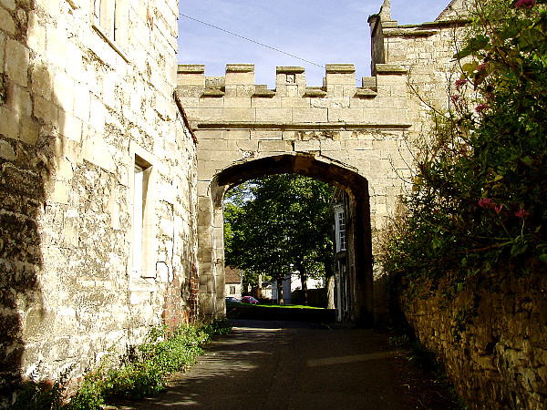 Arch over the road from the Bishop's Palace
