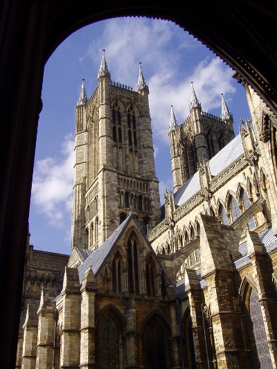 West towers from the south doorway