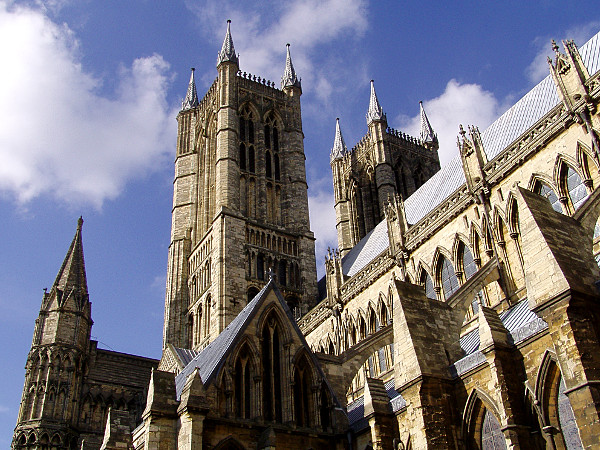 West towers from the south