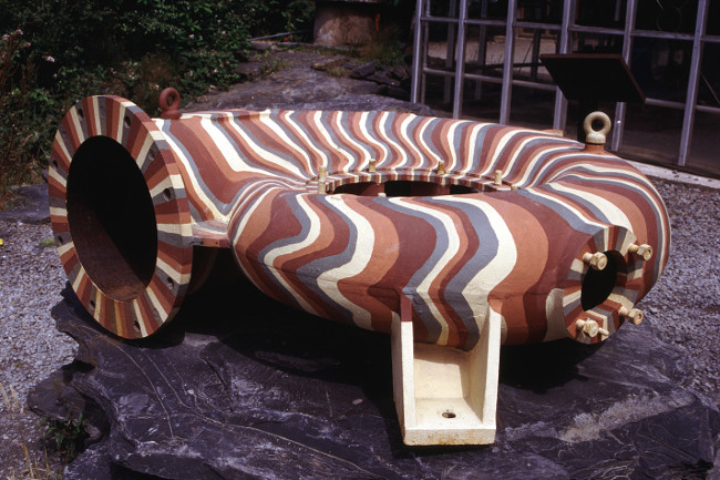 water-turbine casing creatively decorated